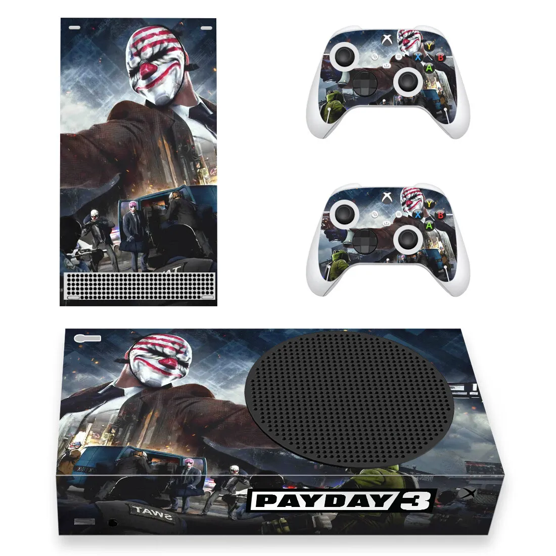 Наклейка для консоли Xbox серии S и 2 контроллера