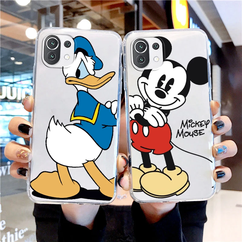 

Disney Mickey Mouse Friend For Xiaomi 13 Lite 12T 12S 12 11 Ultra 11T 10T 9 Pro 5G Transparent Phone Case Cover