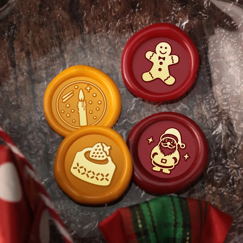 Мини Печать с вощеной краской Рождественская тема печенье человек Лось Снеговик