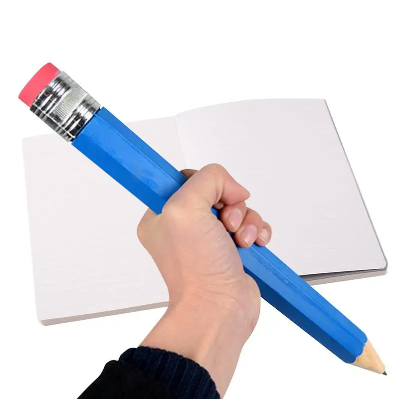 S For Prop 14in Long Giant Pencil For Kids Preschoolers Toddlers Kindergarten For Home And School Supplies