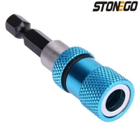 stonego 1pc3pcs 14inch hex shank electric drill magnetic screwdriver bit holder adjustable extension bar