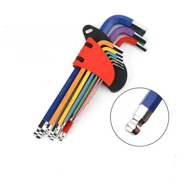 

Набор Из 9 Разноцветных Шестигранных Ключей Torx, Отверток С Внутренним Шестигранником, 1,5–10 Мм