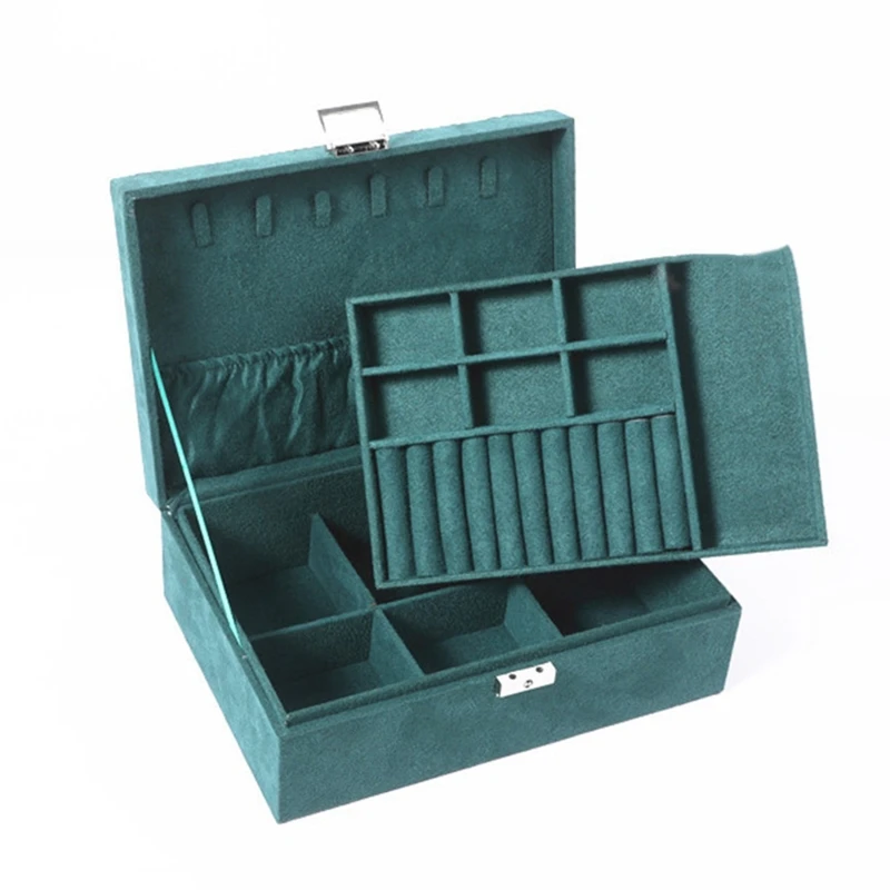 Женская шкатулка для драгоценностей коробка хранения большой емкости идеальный