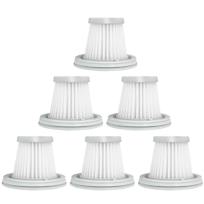 

Фильтр НЕРА Для XIAOMI MIJIA, компактный беспроводной моющийся пылесос для дома и автомобиля, запасные части, 6 упаковок