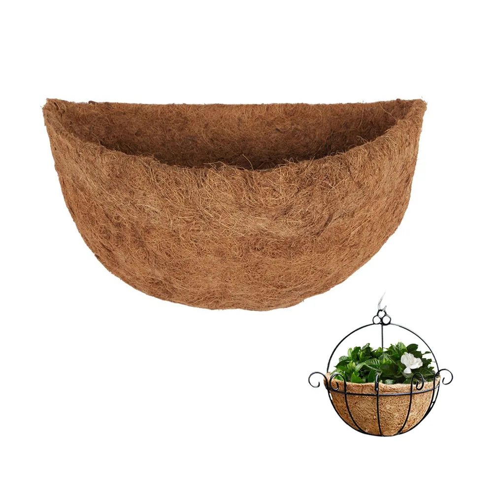 

Hanging Basket Liner Planter Round Durable Natural Coconut Fiber Replacement Liners For Flower Pot Home Outdoor Garden Supplies