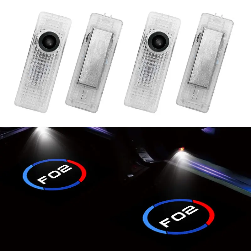 

2 PCS Car Door LED Welcome Light Shadow Lamp Laser Projector Ghost Light For BMW 7 Series F02 Logo Auto Accessories