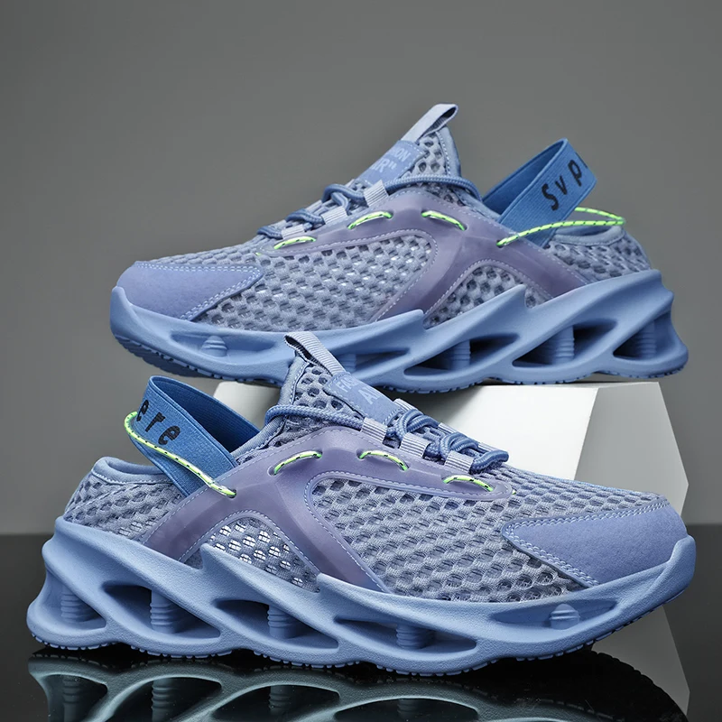 

Повседневные мужские кроссовки для бега, сетчатые дышащие кроссовки с мягкой подошвой MD Blade, спортивные трендовые кроссовки размера плюс