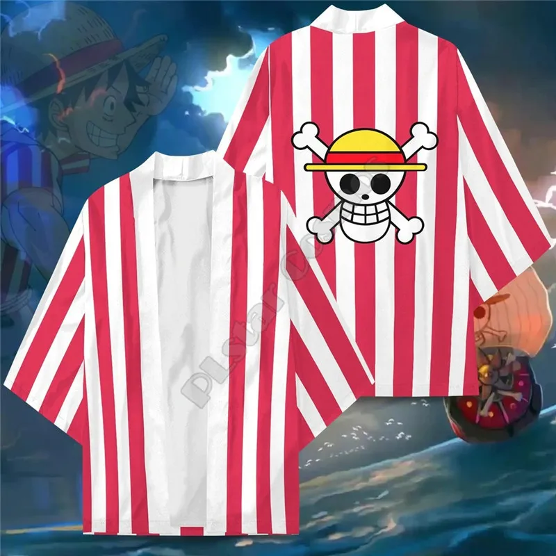 Op Ace Anime Skull Kimono Women For Men Kimono Cardigan Cosplay Kawaii Soft Japan Clothes Summer Unisex Kimono Shirt