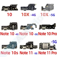 original fast charging usb charger board port connector mic pcb dock flex cable for xiaomi redmi note 10 11 10x 10s 4g 5g pro