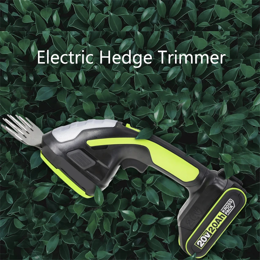 Electric Hedge Trimmer WG801E Mini Lithium Battery Household Trimmer Cordless Shear For Shrub Grass Power Shear Garden Tools