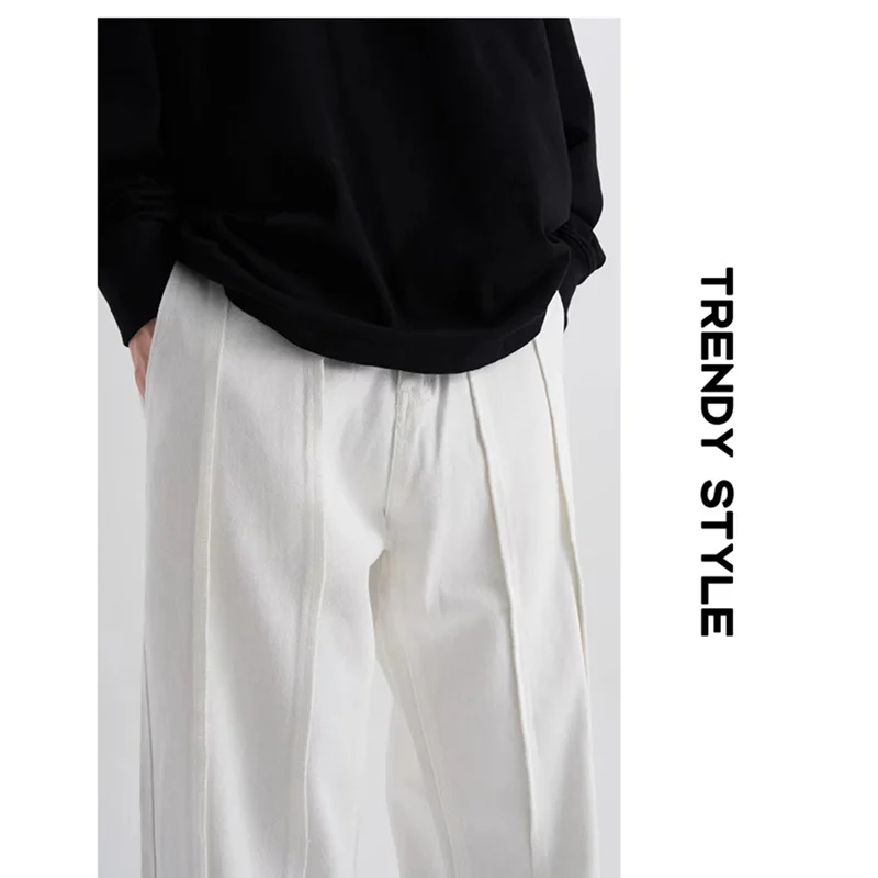 Men's Wear 2022 Autumn  New Pattern Recreational Black Pants Straight Cylinder Comfortable Loose Western-style Trousers Female