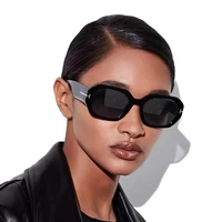 small stylish vintage sunglasses for women luxury brand square glasses gradient leopard fashion shades uv400