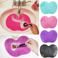 newest silicone brush cleaner cosmetic make up washing brush gel cleaning mat foundation makeup brush cleaner pad scrubbe board