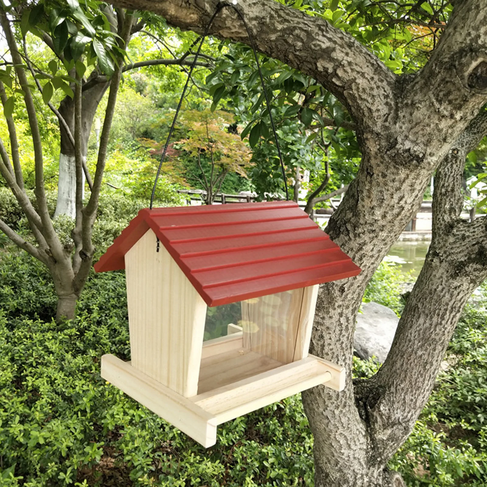 

Новая беседка, подвесная кормушка для диких птиц, уличный контейнер с веревкой, кормушка для птиц, кормушка для дома, украшение двора