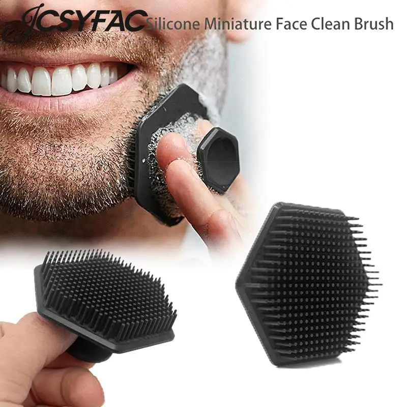 

Silicone Facial Cleansing Brush Men's Cleansing Scrub Silicone Micro Facial Deep Cleansing Massage Facial Scrub Brush Beauty