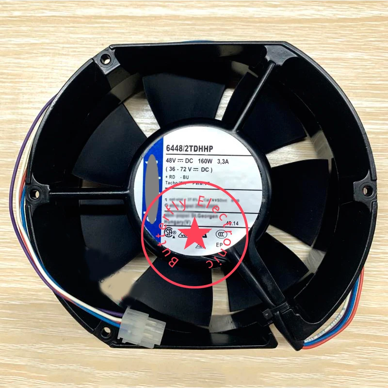 

BRAND NEW ORIGINAL 6448/2TDH DC 48V 160W 3.3A 4WIRE COOLING FAN 172*150*51MM 17251