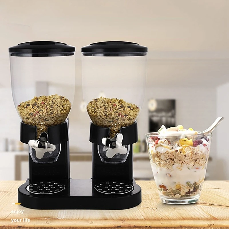 

Dustproof Tank Kitchen Grain Bottle Transparent Candy Containers Plastic Sealed Food Cereal Nut Jar Storage Organizer Dispensing
