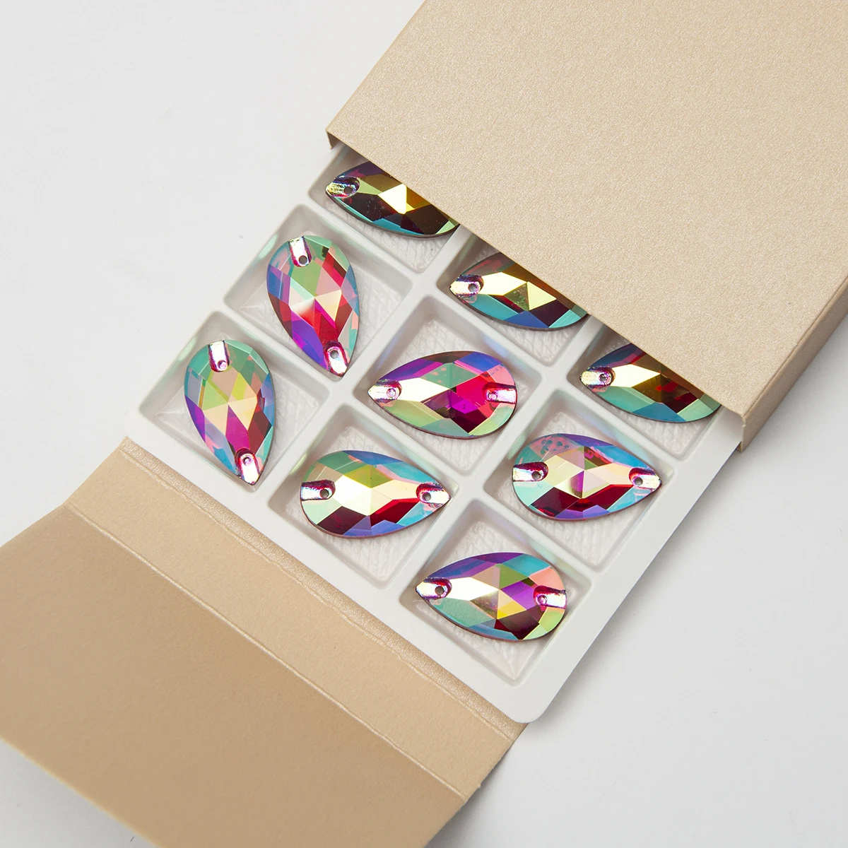 YANRUO 3230 капли фуксия AB стеклянные стразы хрустальные бриллианты аппликация на