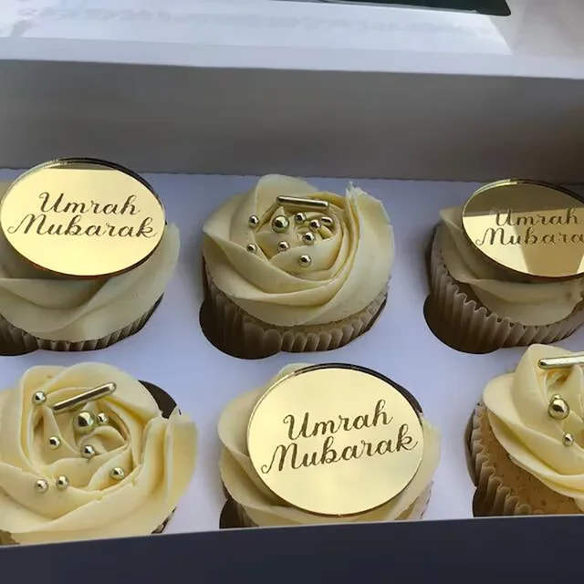 Umrah Mubarak Cupcake Toppers 1