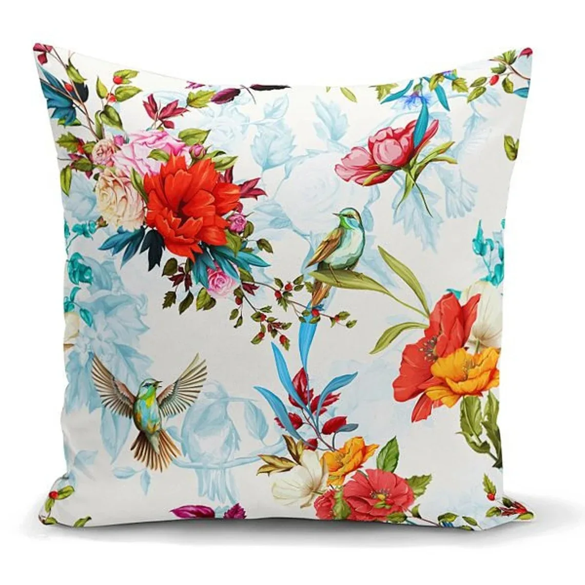 

Cute Girl Throw Pillows Bird Daisy Cushion Covers Pillow Case Flower Living Room Office Couch Decor