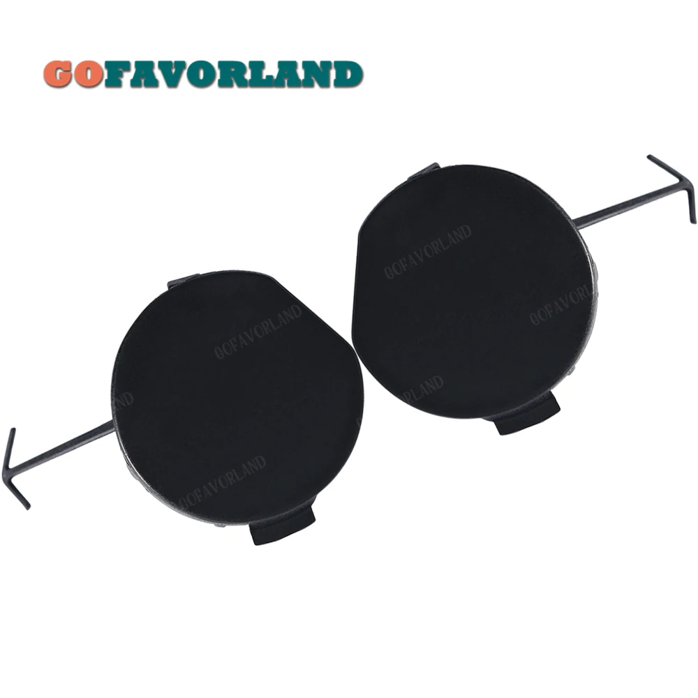 

Pair Front Left Right Bumper Tow Hook Eye Cover Cap Plastic Unpainted 53285-05903 53286-05903 For Toyota Avensis T27 2015-2018