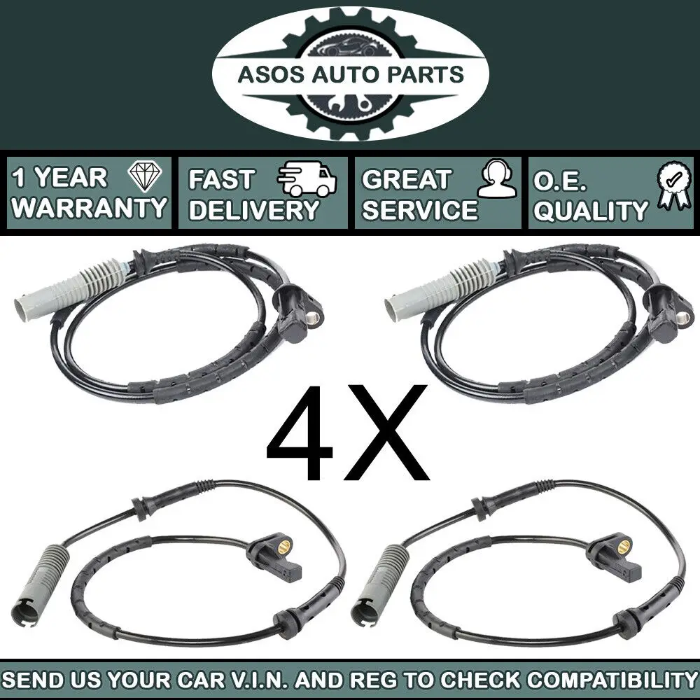 

4X ABS SPEED SENSOR Fits BMW 1 SERIES 116d 116i 118d 118i 120d 120i 1.6 2.0