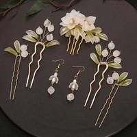 womens tassel hairpin set immortal hair inserted comb coronet chinese wedding hair accessories