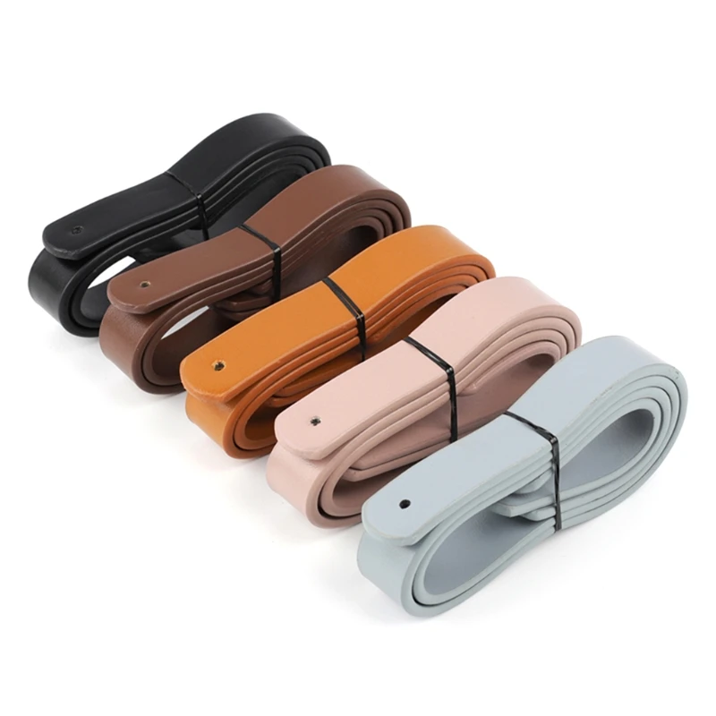 

Q1QA 2pcs PU Leather Handbag Top Handle Bags Strap Replacement for DIY Bag Accessories Making Supplies