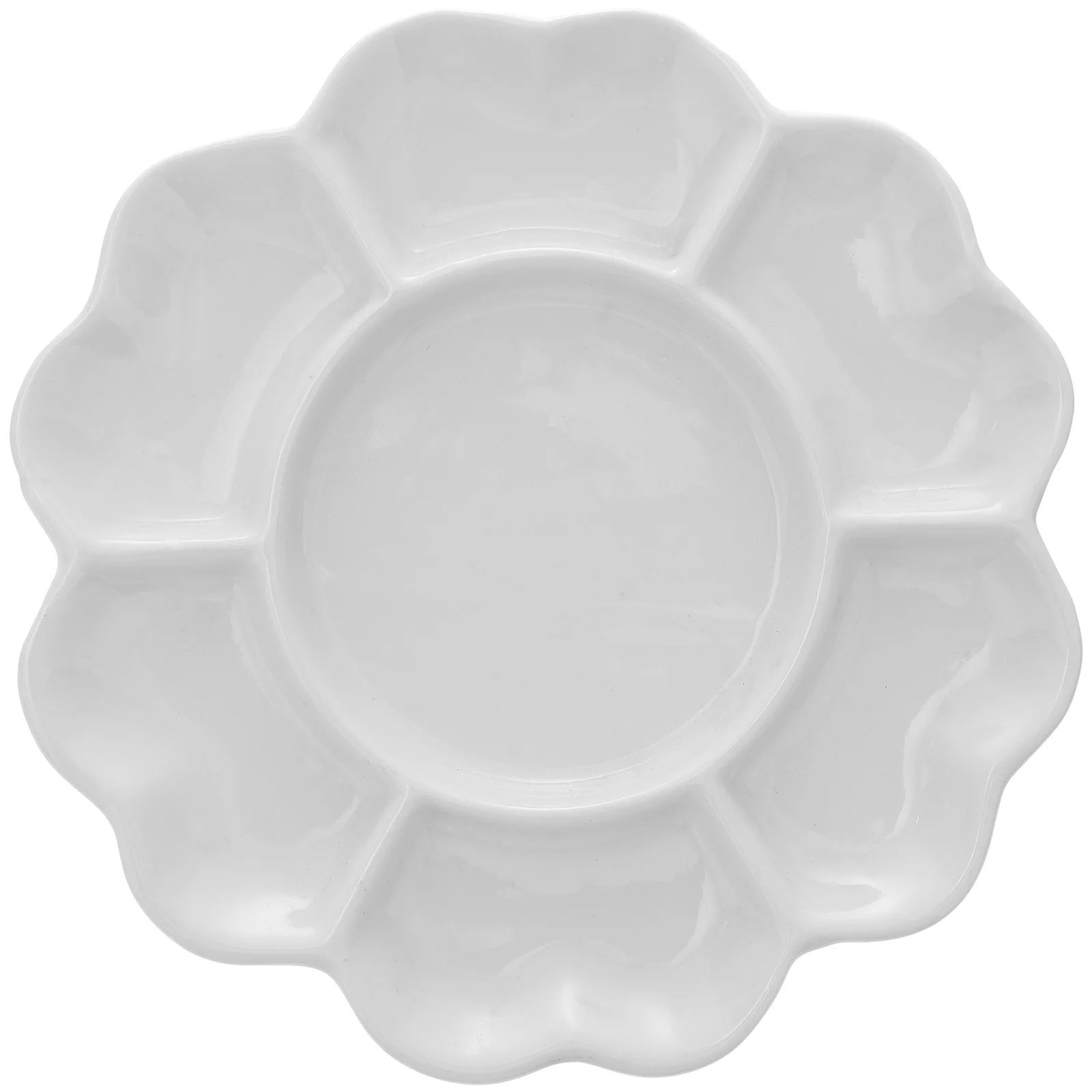 

Tray Painting Watercolor Pallet Artist Ceramic Mixing Diy Color Dish Oil Kids Porcelain Supplies Round Holder Drawing Pigment