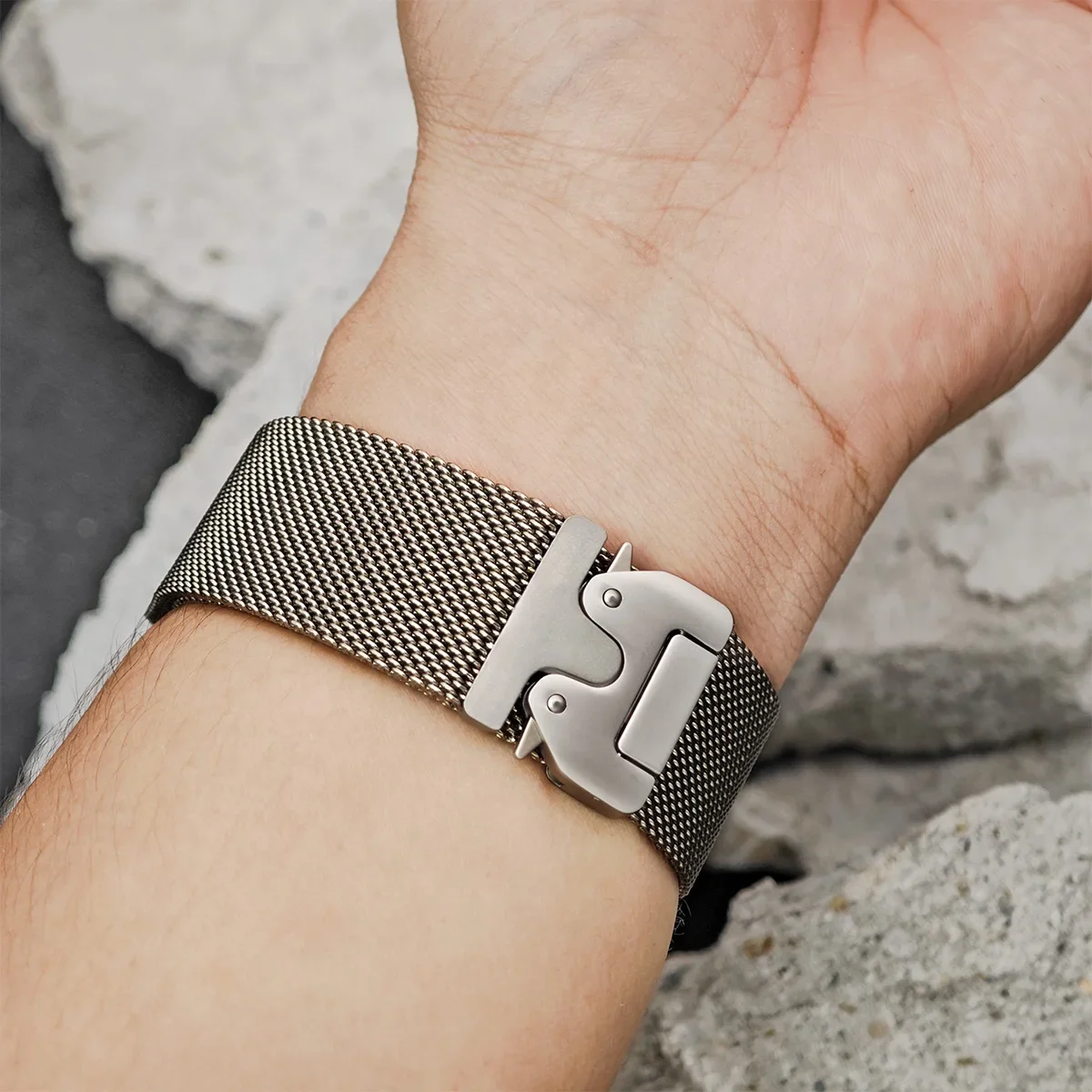 Milanese Starp+Case for Apple Watch Band 46mm 42mm 45mm 44mm 41mm 40mm Upgrade Ultra 2 49mm Iwatch Series 10 9 8 7 6 SE 5 4