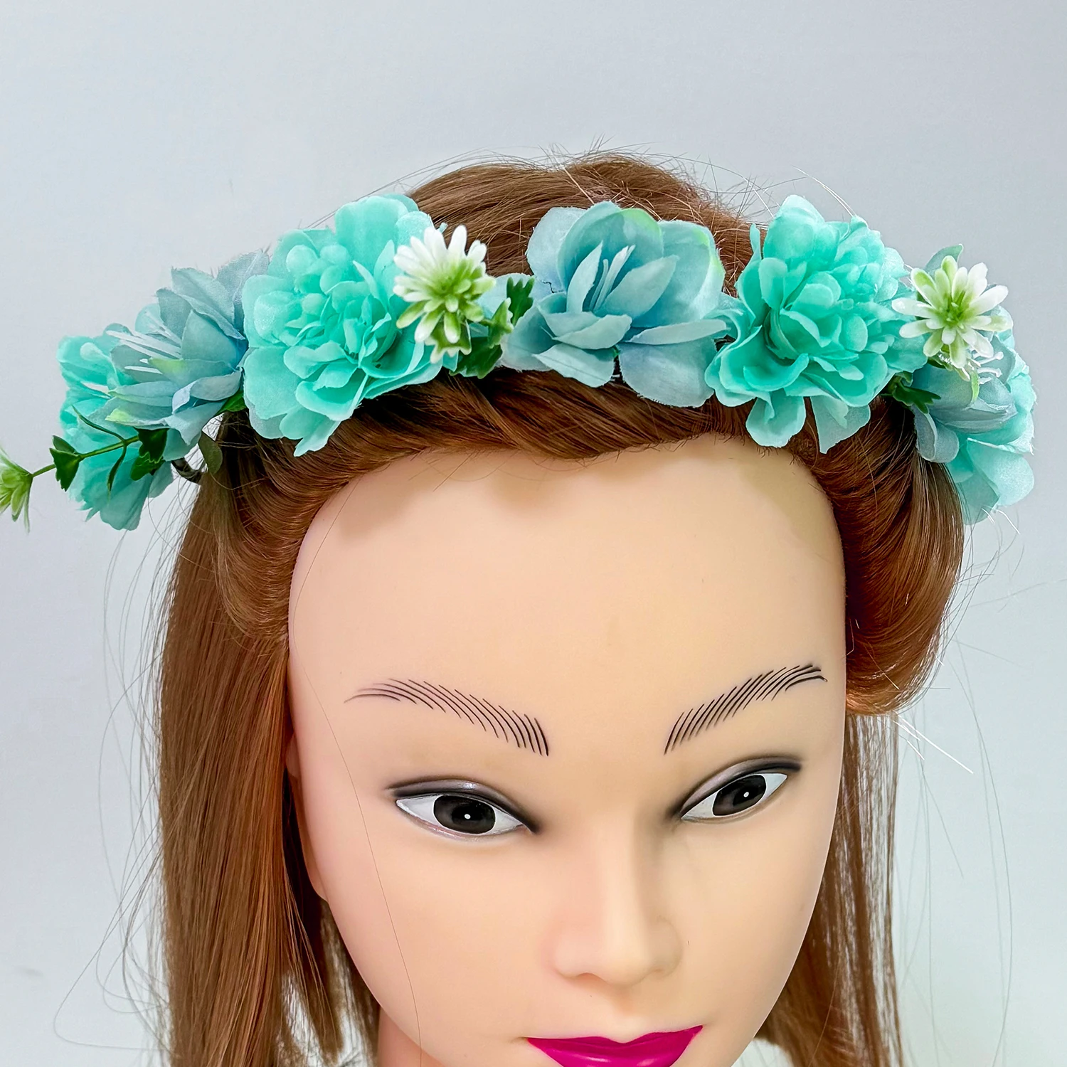 Женский элегантный цветочный венок с регулируемой лентой 1 шт.