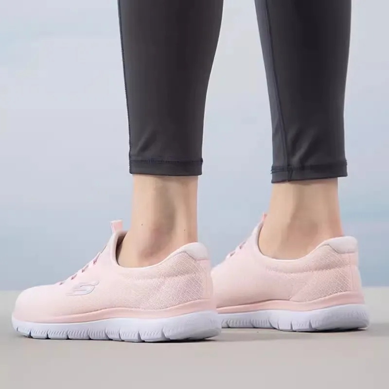 Skechers Женская спортивная обувь Летняя новая модная дышащая повседневная Легкая