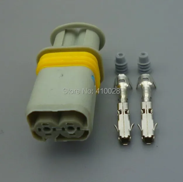 Worldgolden 1 5 мм 2-контактный женский серый автомобильный разъем автоматическая вилка