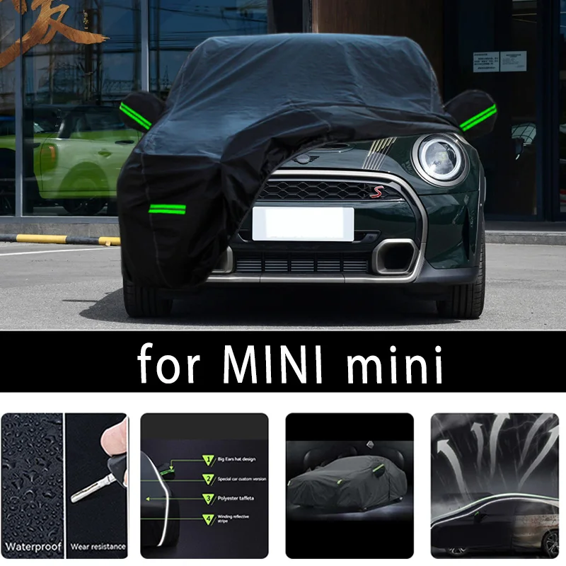 

Для MINI COOPER наружная защита, полные автомобильные Чехлы, снежный чехол, Солнцезащитный водонепроницаемый пыленепроницаемый внешний автомобильный аксессуар