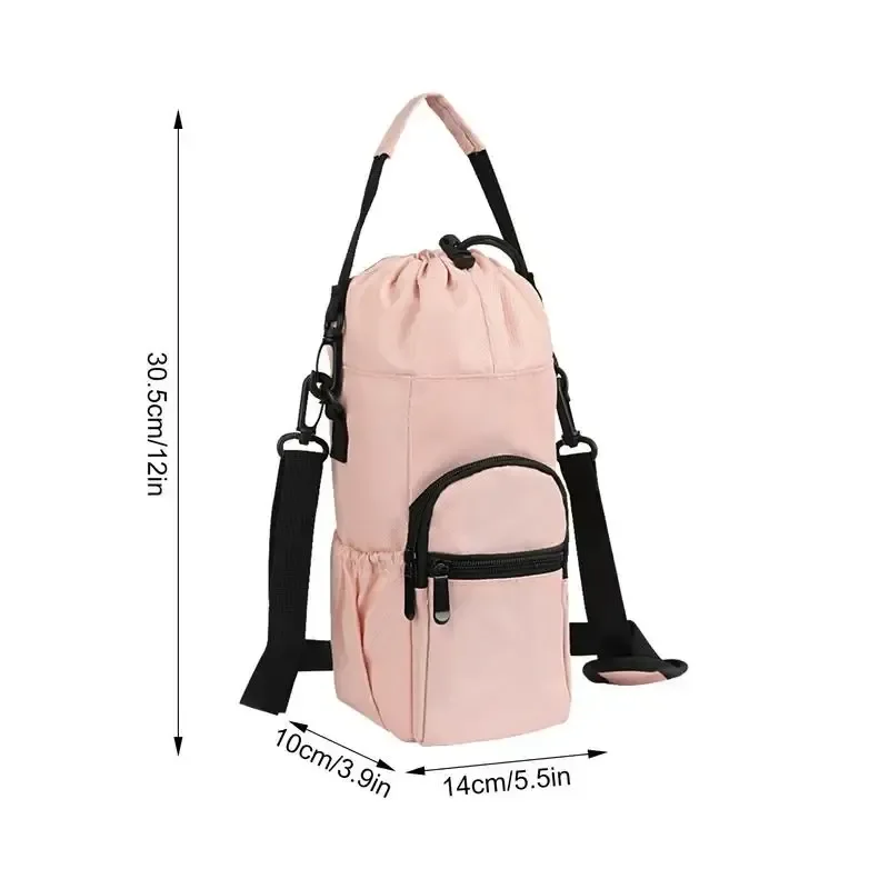 Сумка для бутылки с водой через плечо изолированный футляр несколькими