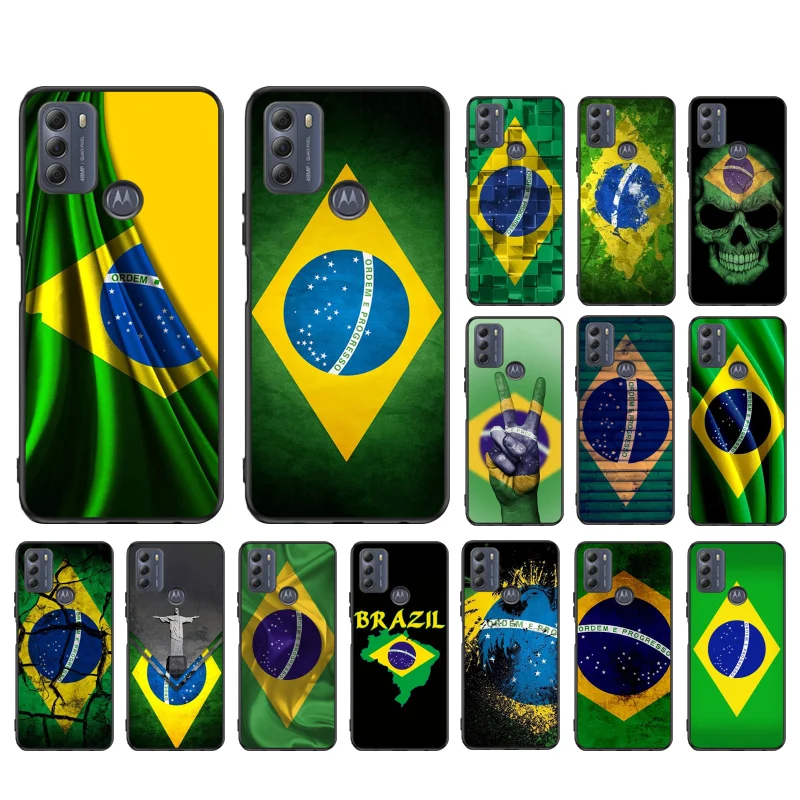 

Brazil flag Brasilien Flagge Phone Case for Motorola Moto G 5G G50 G60S G100 G Stylus G9 G8 G7 Power G Pure G8 Play G7 Plus G60