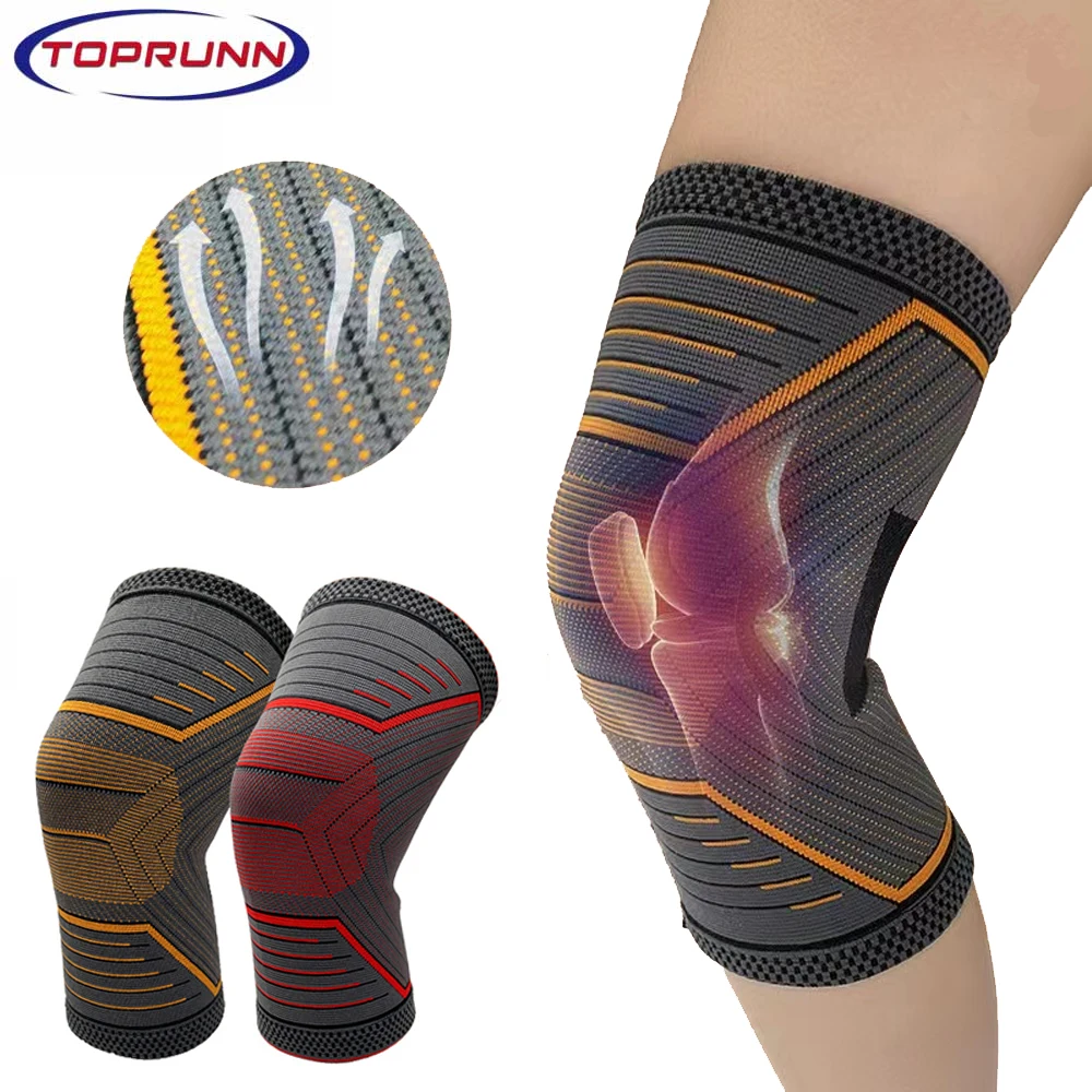 

Compression Knee Brace Workout Knee Support for Joint Pain Relief Running Biking Basketball Knitted Knee Sleeve for Adult