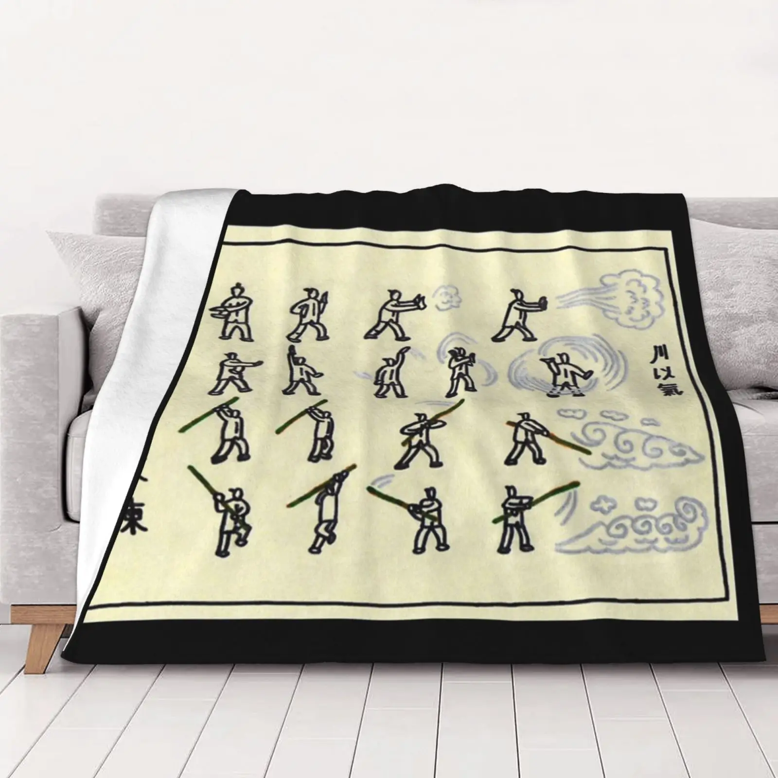 

Airbending Scroll Cover With Picture Quilt Ultralight Blankets On The Bed