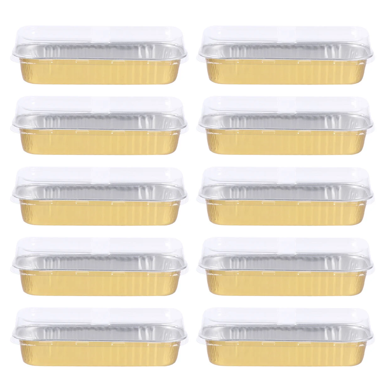 

10 Pcs Food Containers Lids Dessert Mold Baking Pans Cake Box Disposable Bakeware Kitchen accessories