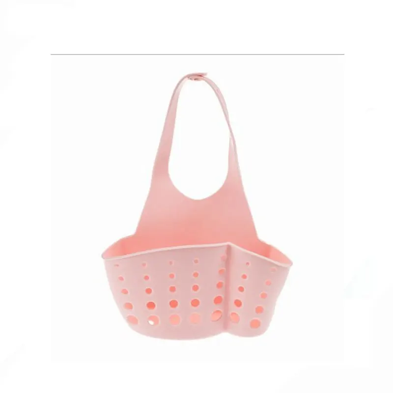 

Sink Shelf Soap Sponge Drain Rack Hanging Bag Kitchen Accessorie Bathroom Holder Strap Faucet Storage Basket with Drain Holes