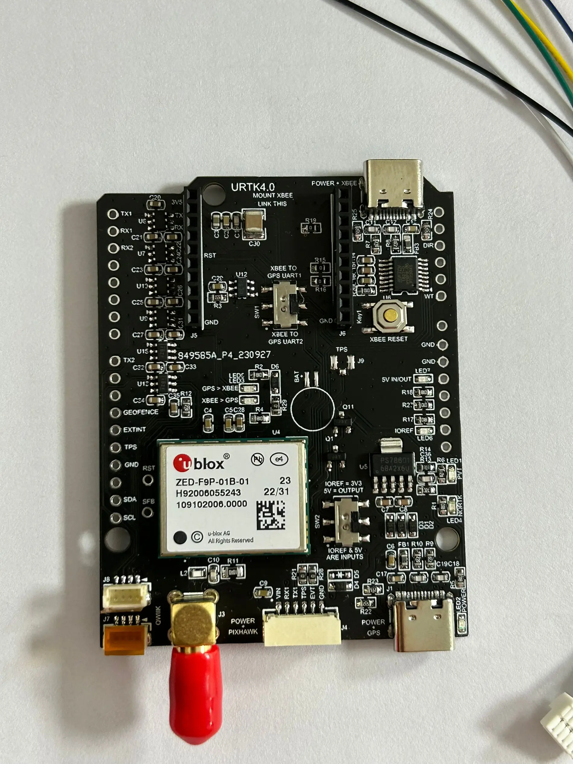 Фото Zed-F9P-01B-01 Simplertk2b Pro в качестве автономной платы или в качестве щита arduino №1
