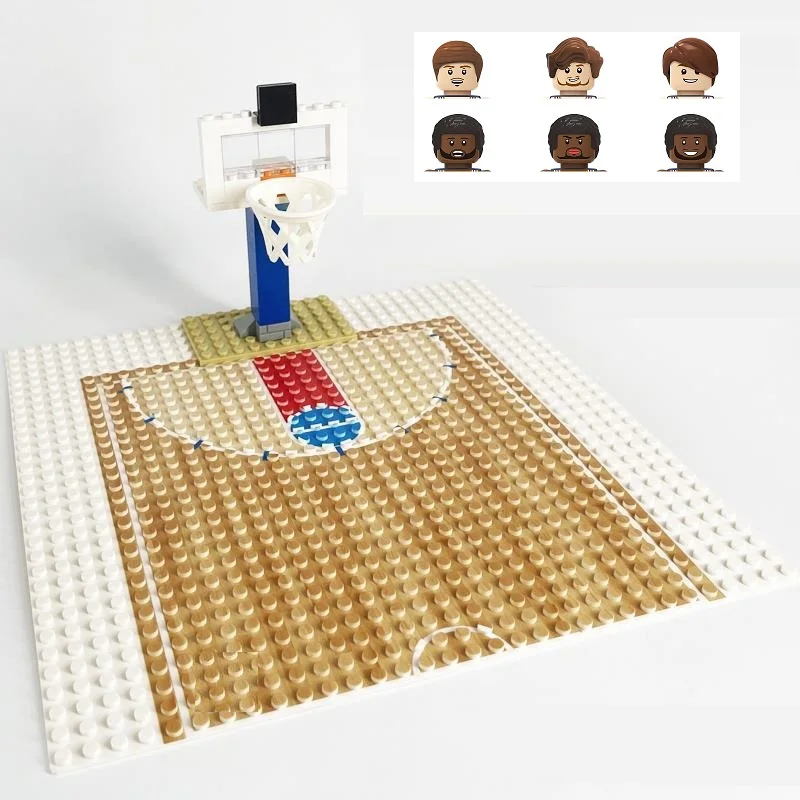 Figures Basketball Stand Court Minifigs Figures Accessories Building Blocks Educational Toy For Children