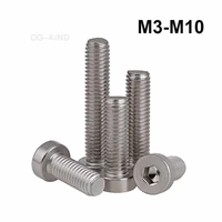 m3 m4 m5 m6 m8 m10 a2 hex socket thin hexagon low profile short head allen cap screw length 4 55mm 304 stainless steel