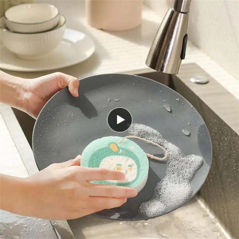 

Протрите кухонный ластик, сжимаемая густая посуда, натуральная деревянная губка для мытья посуды, посуда для мытья посуды без масла