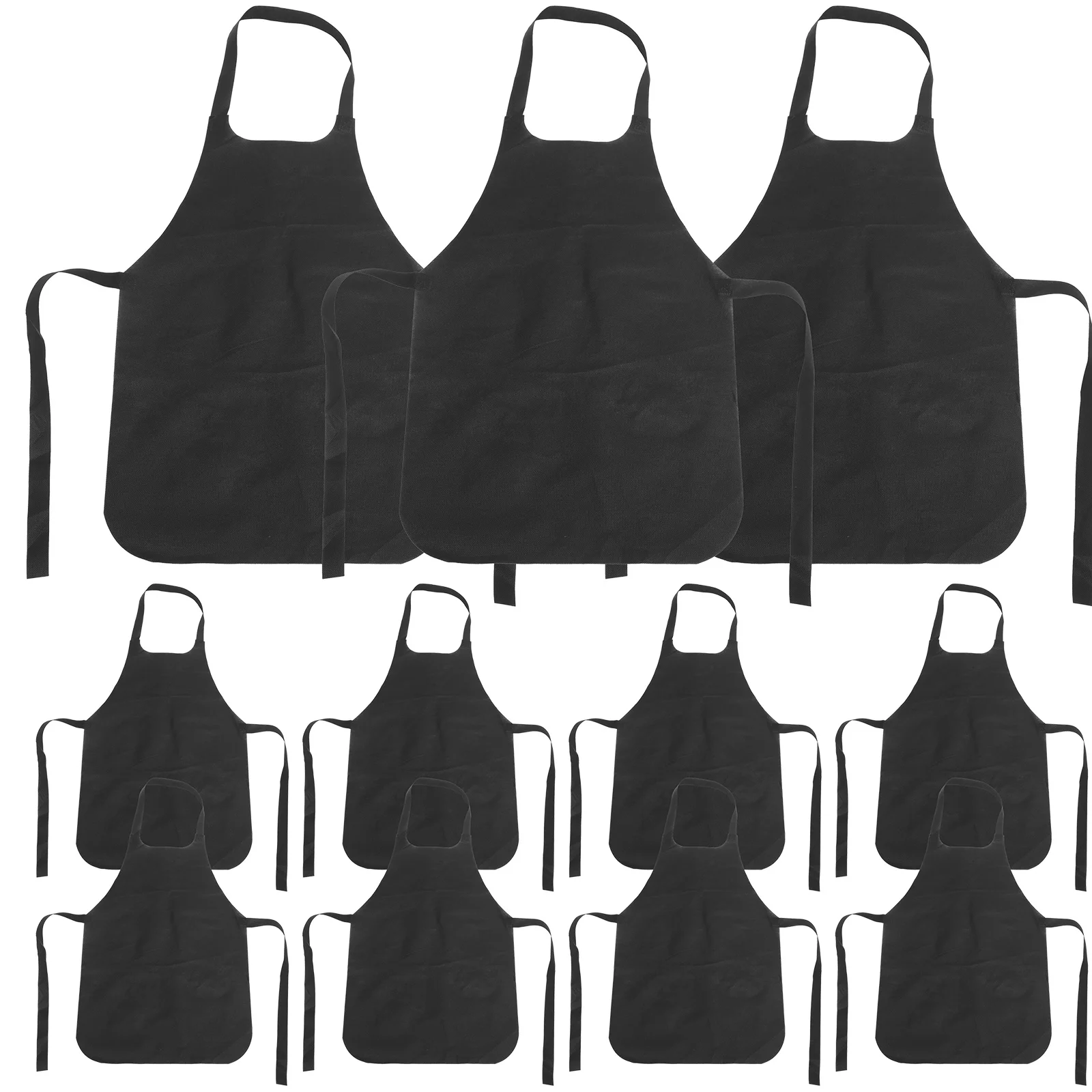 

11pcs Aprons Non- woven Hair Cutting Cape Barber Cape Hair Color Apron Waterproof Haircut Hairdressing Gowns Aprons