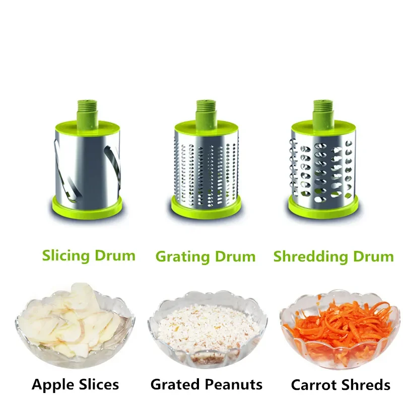 

2023 LMETJMA Rotary Spiralizer Vegetables Slicer Cheese Vegetable Grater Shredder Zucchini Noodle Maker Spaghetti Spiralizer KC0