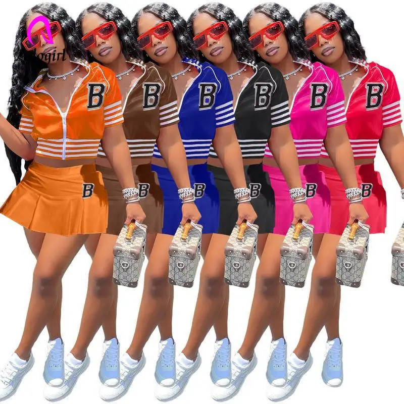 Женский комплект из 2 предметов с вышивкой надписей пальто на молнии боковой