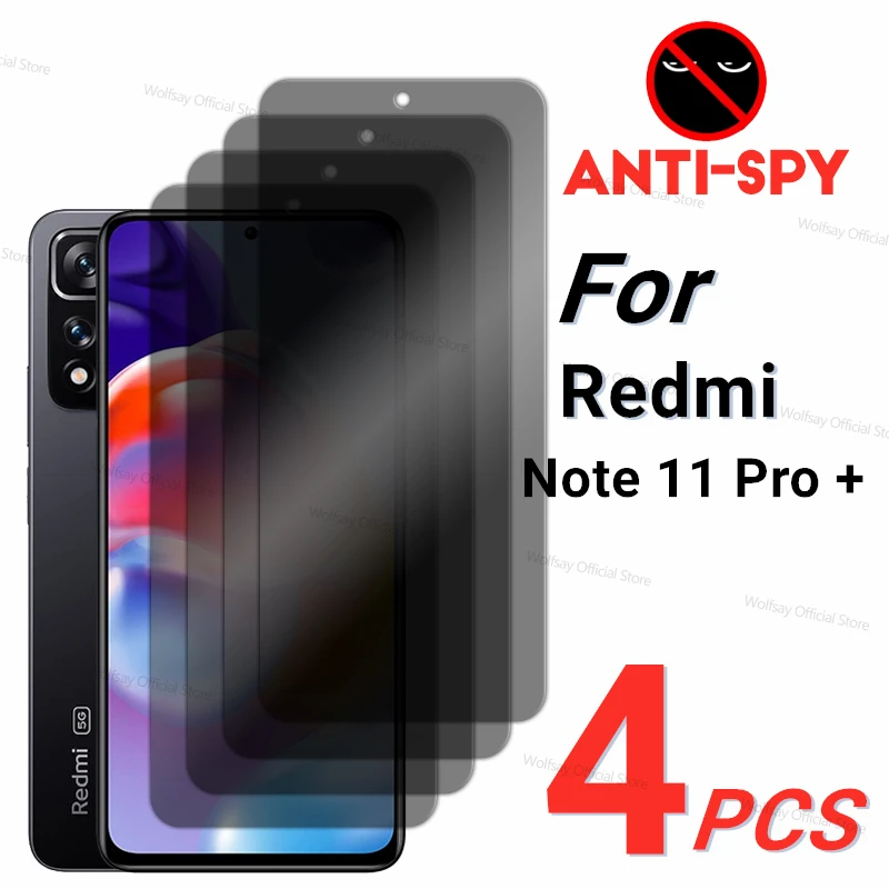2/4 шт. защитное закаленное стекло для Xiaomi Redmi Note 11 Pro Plus