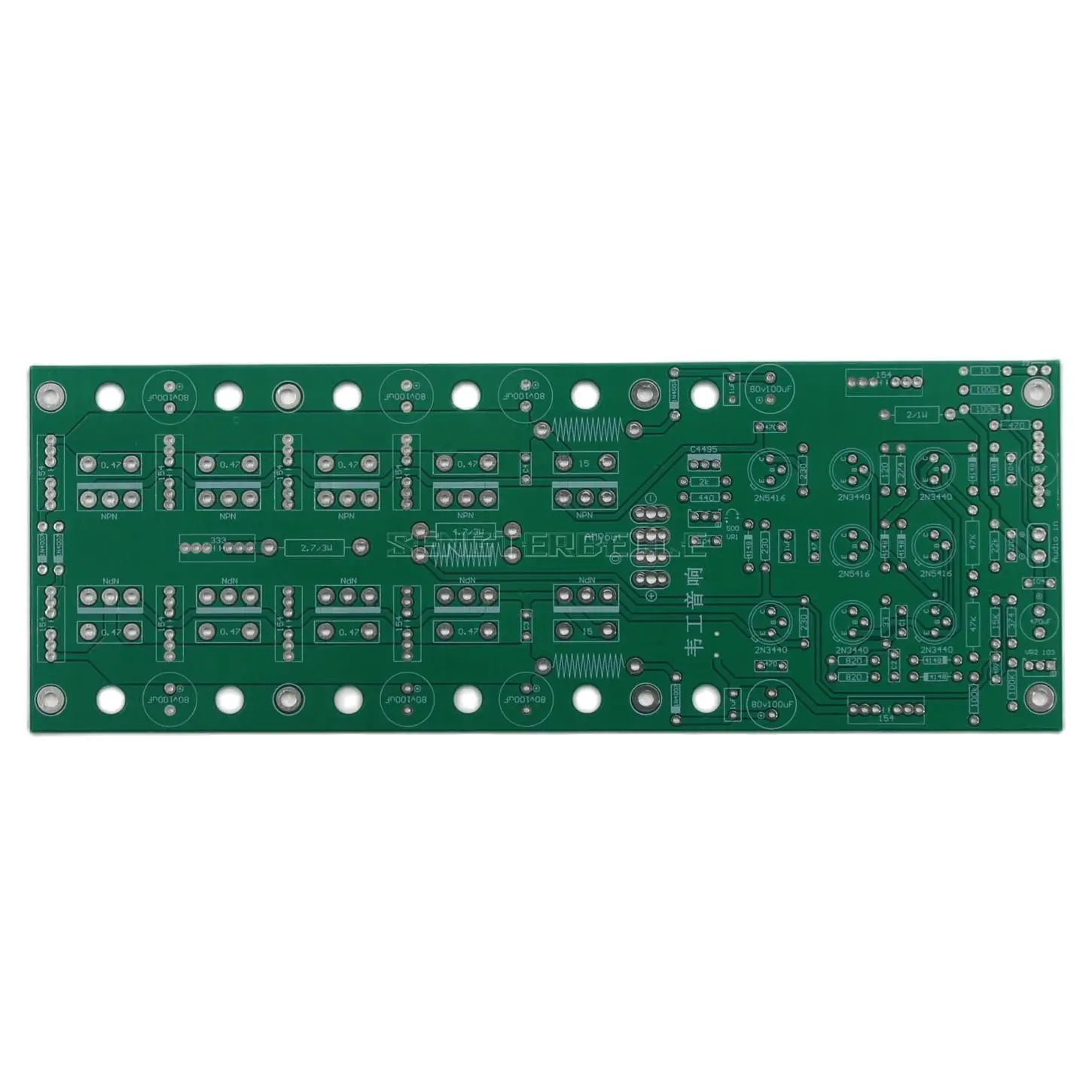 

HiFi High Power Mono 300W Home Audio Amplifier Board PCB Based onClassic FM711 Amp Circuit