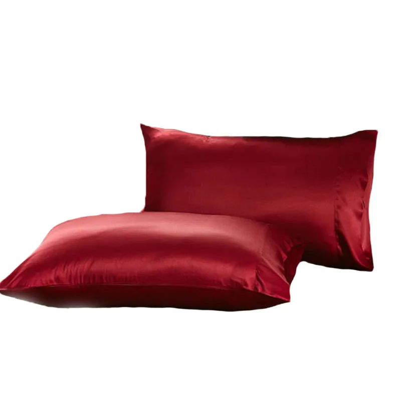 

1PC Mulberry Silk Pillow Case Pillow Cover Soft Smooth Pillow Sham Stardend Queen King Size Satin Pillowcase